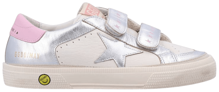 Golden Goose May Kids Silver Pink