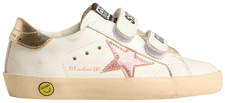 Buy Golden Goose Old School Kids 'White Metallic Peach
