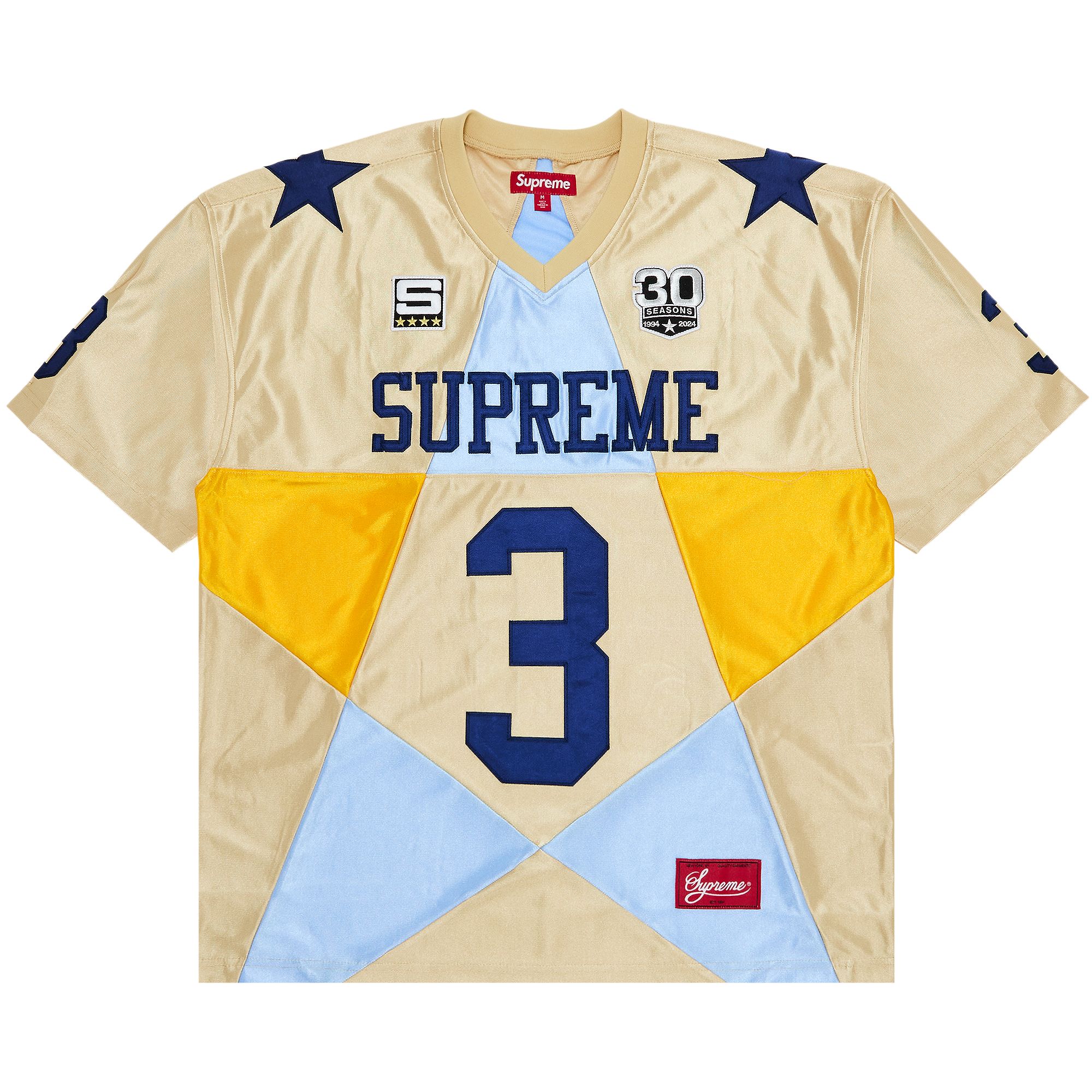 Supreme Star Football Jersey 'Gold' | Men's Size XL