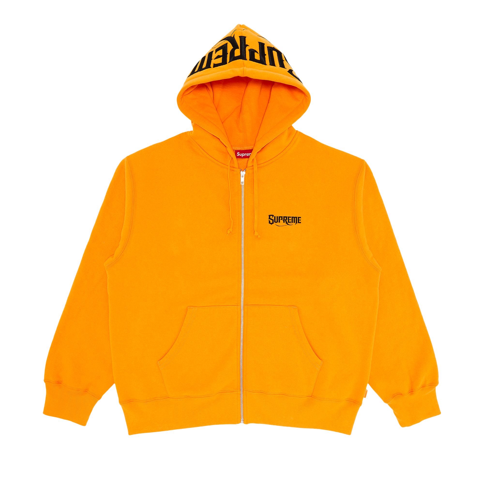 Pre-owned Supreme Mister Cartoon Zip Up Hooded Sweatshirt 'tangerine' | Orange | Men's Size Xl