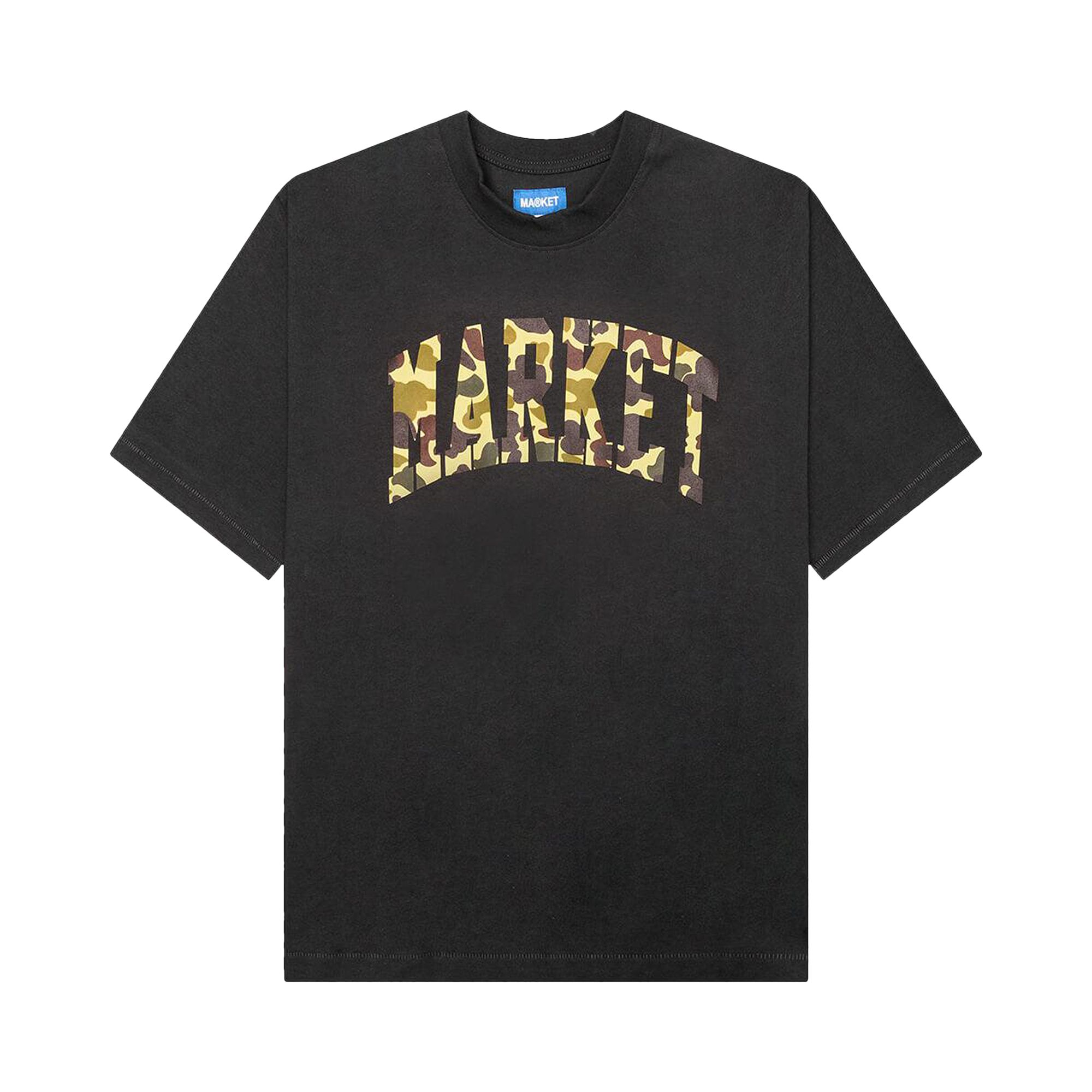 Market Duck Camo Arc T-Shirt 'Washed Black' | Men's Size L