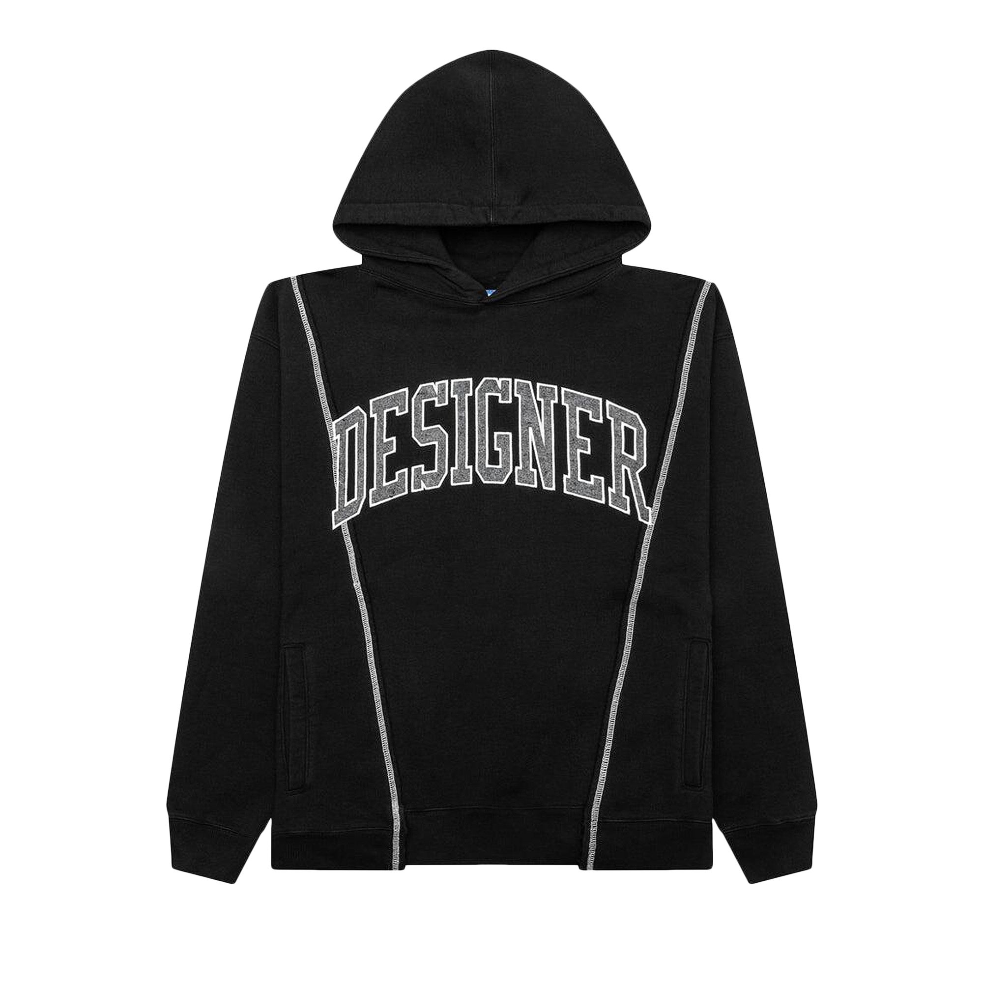 Market Designer Split Hoodie 'Washed Black' | Men's Size S
