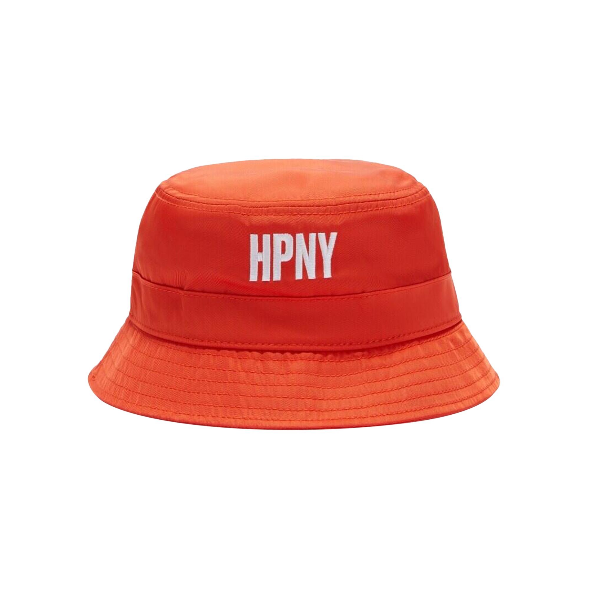Pre-owned Heron Preston Embroidered Nylon Bucket Hat 'orange/white'