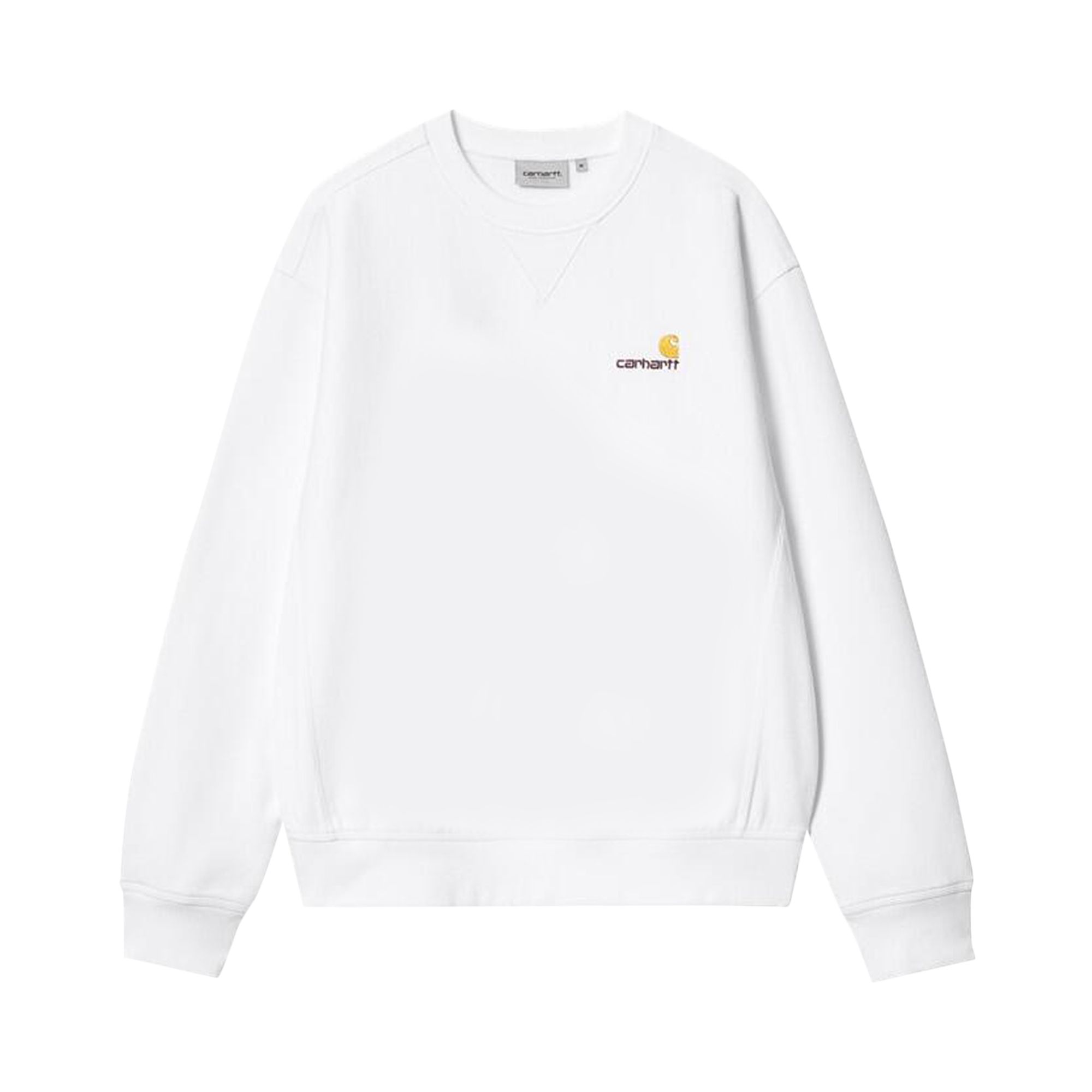 Pre-owned Carhartt Wip American Script Sweatshirt 'white' | Men's Size M