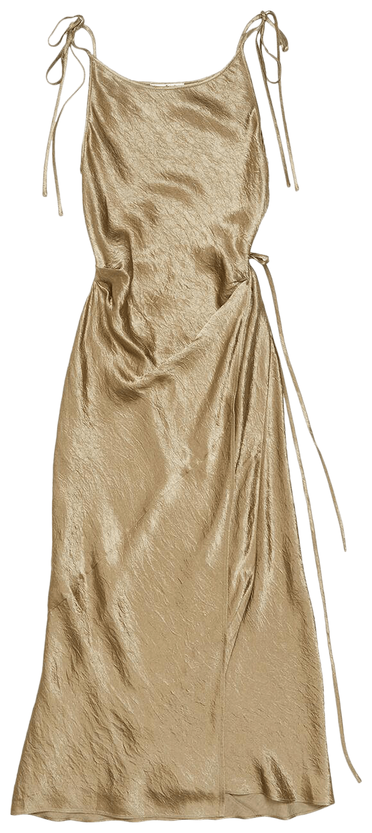 green emerald velvet dress Self-Portrait - Gold Metallic Tie Neck Maxi Dress