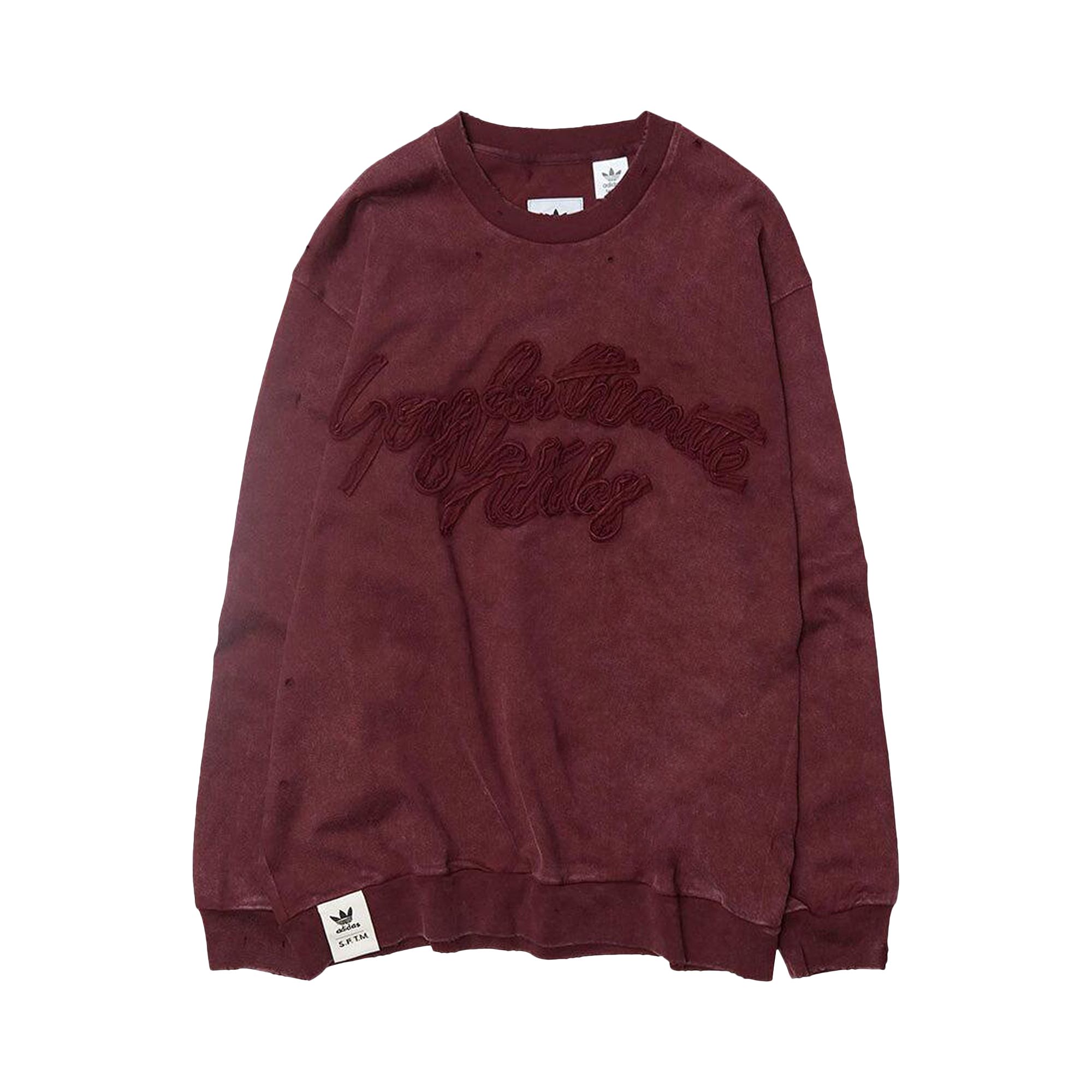 adidas x Song For The Mute Long-Sleeve Tee 'Maroon' | Red | Men's Size XL