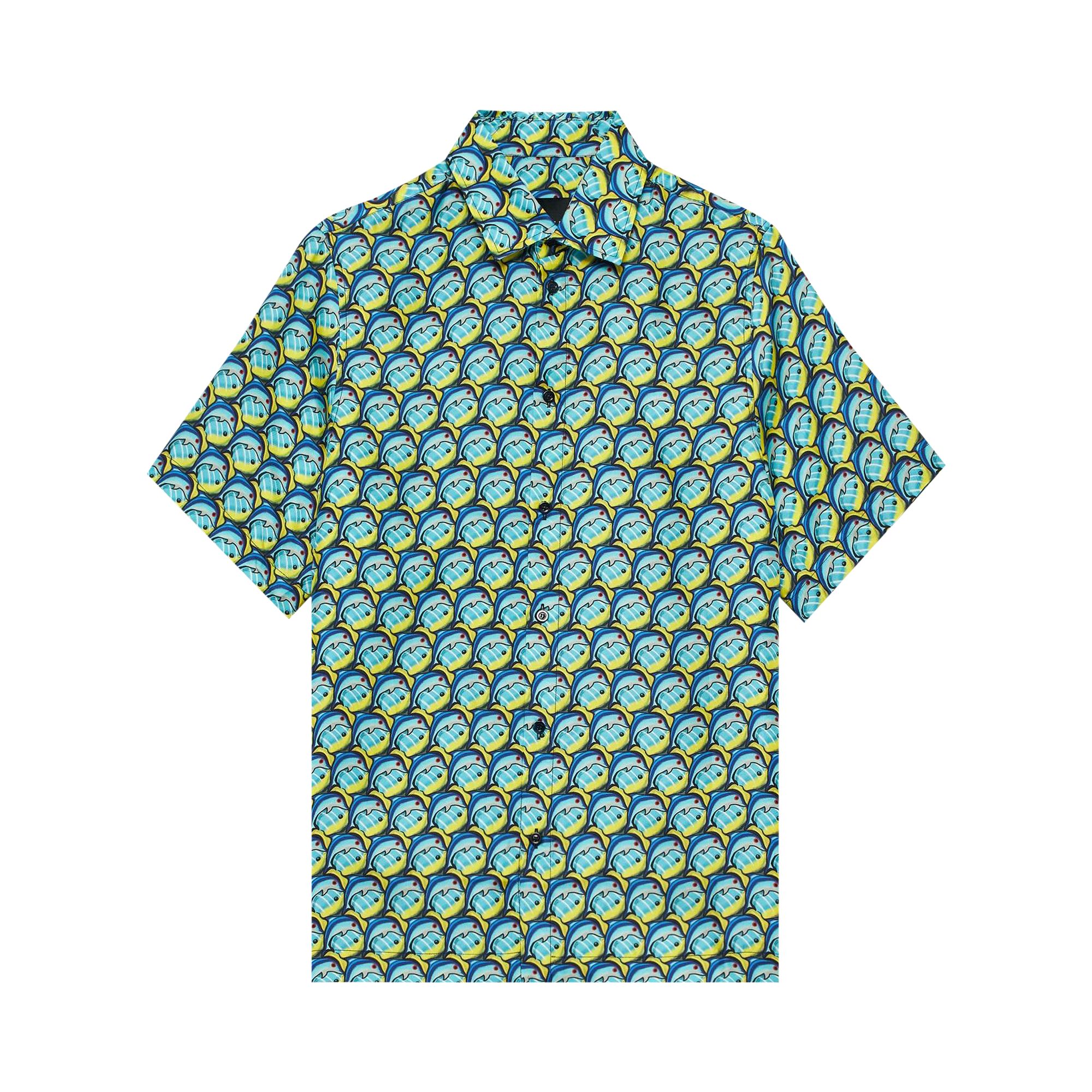 Pre-owned Botter Classic Fish Shirt 'blue' | Men's Size 54