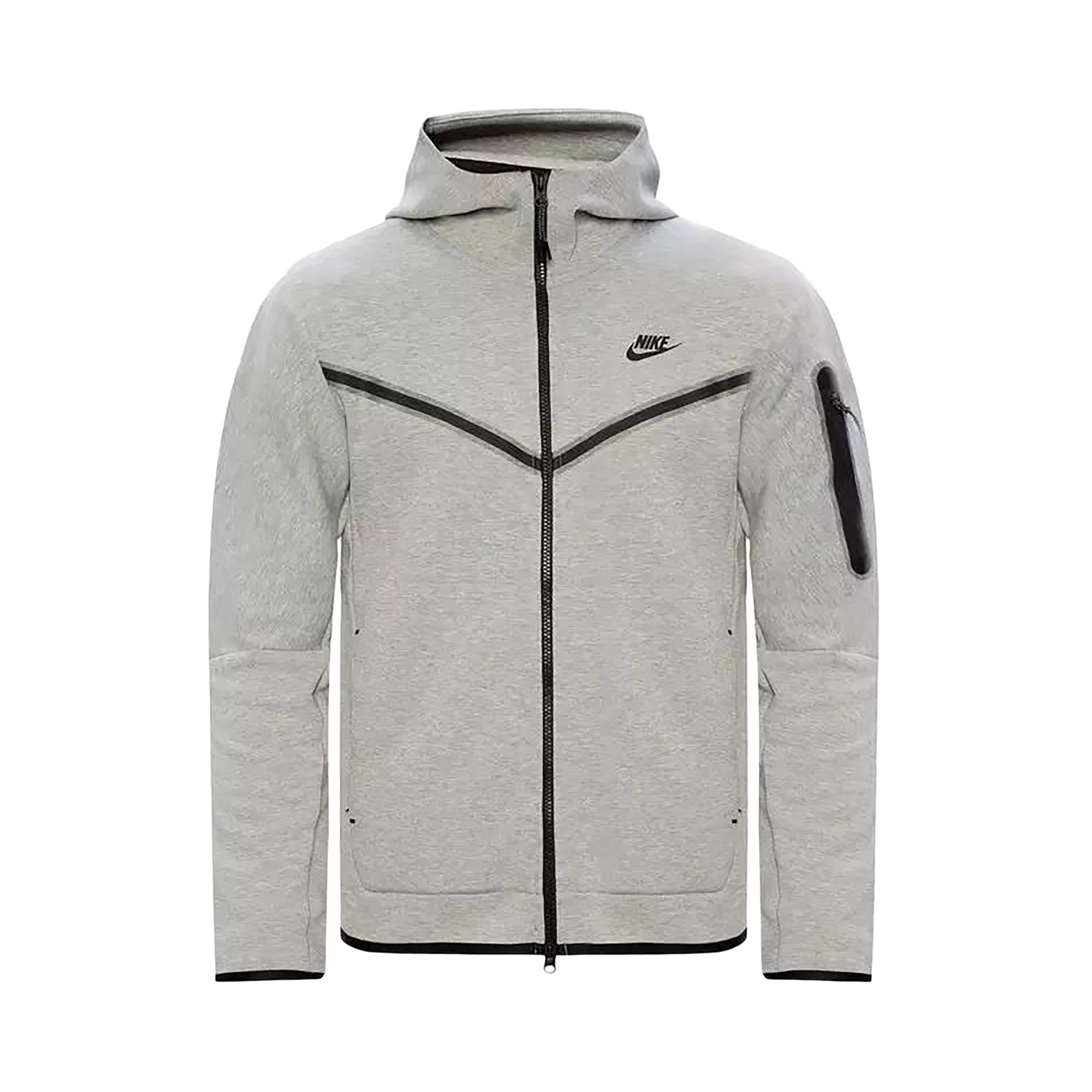 Nike Tech Fleece Full-Zip Windrunner Hoodie 'Dark Grey Heather/Black' | Men's Size S