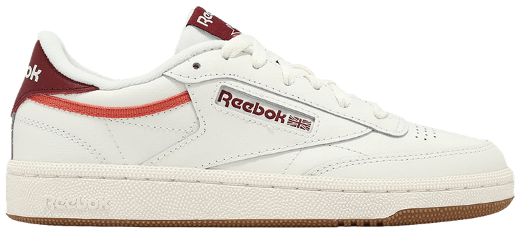 Reebok Wmns Club C 85 Chalk Maroon Coral