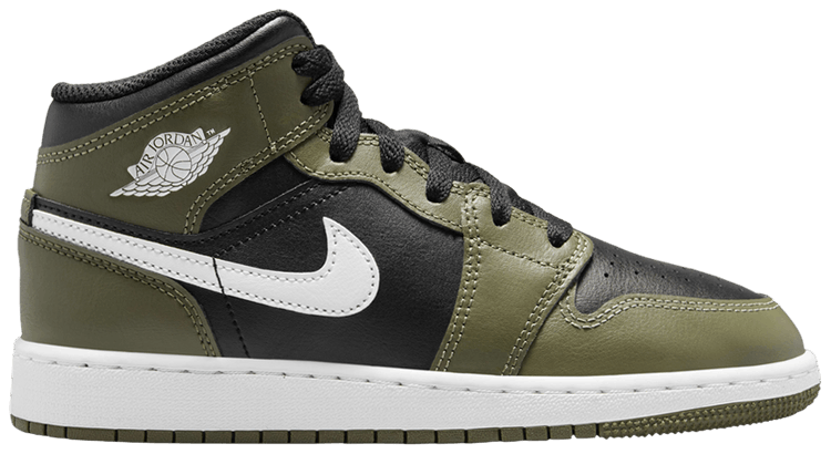 Air Jordan 1 Mid GS Medium Olive