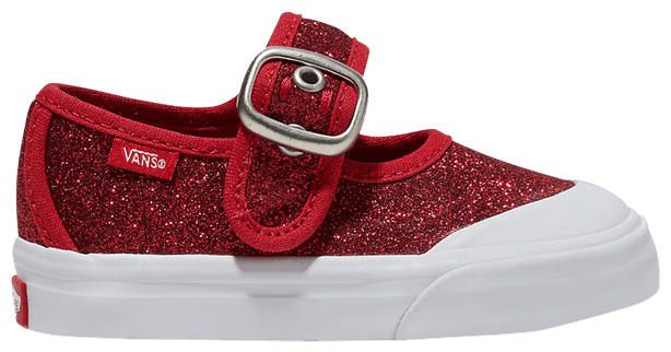 Red glitter vans toddler outlet