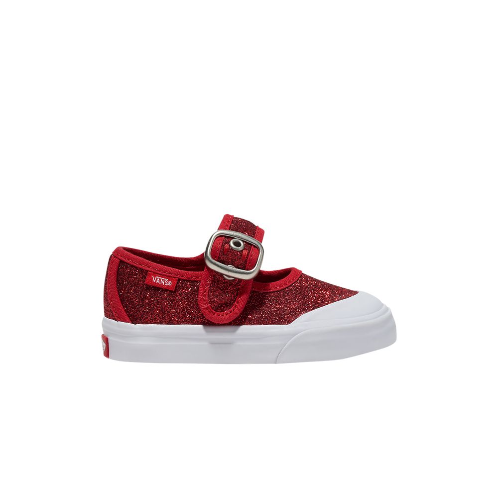 Pre-owned Vans Mary Jane Toddler 'glitter - Red' | Infant Size 4