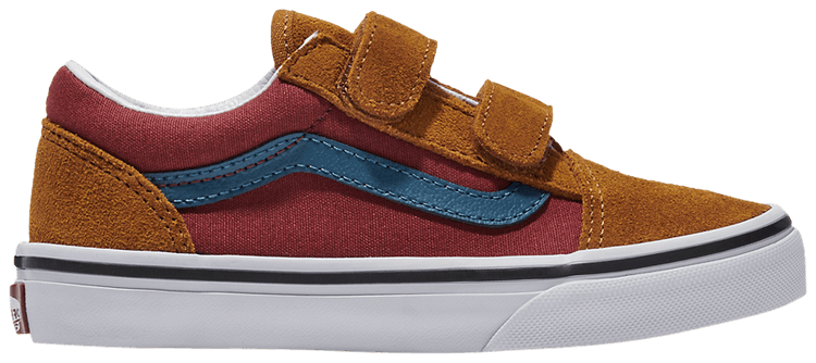 Vans Old Skool V Kids Brown Red