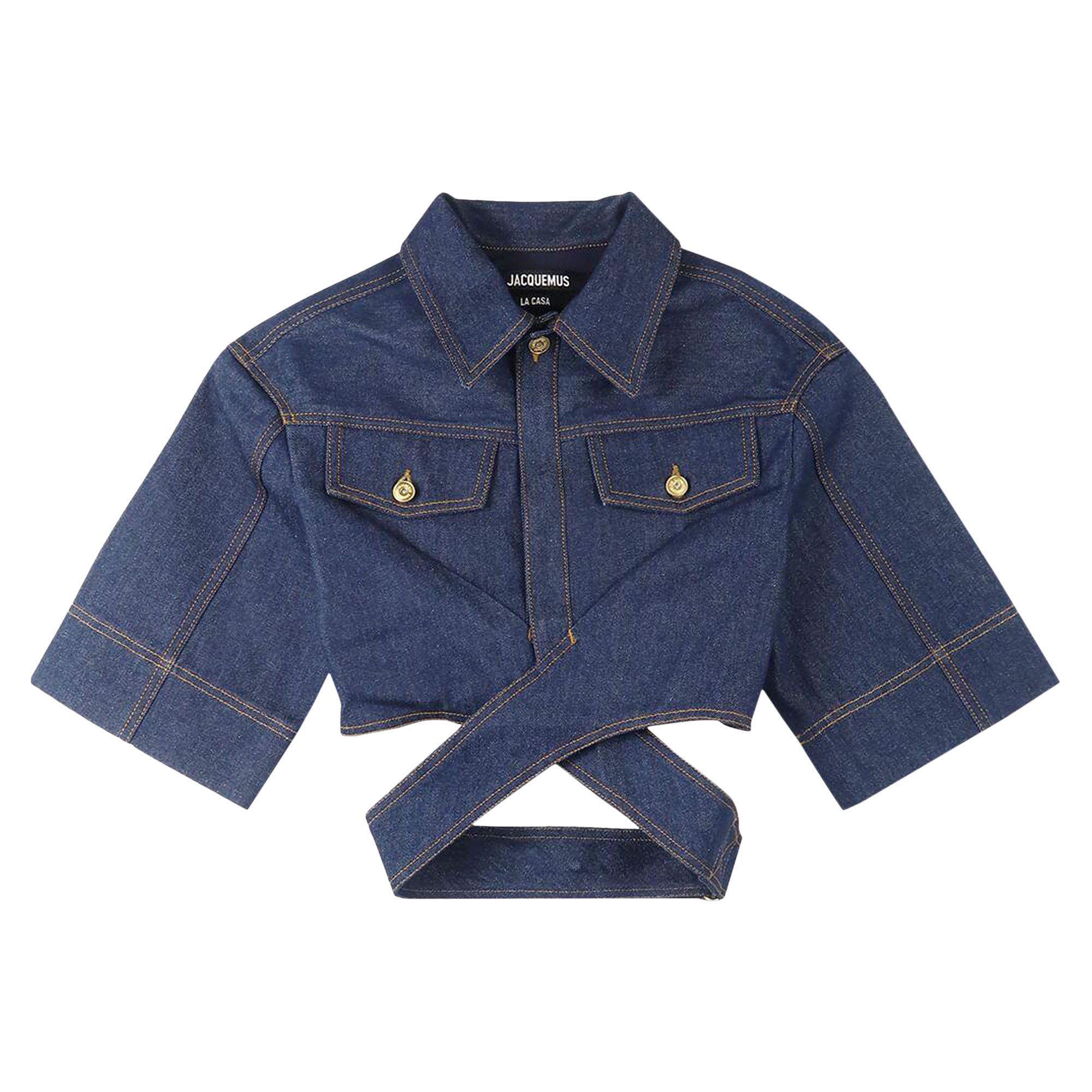 Jacquemus Le Haut De-Nimes 'Navy/Tabac' | Blue | Women's Size 38