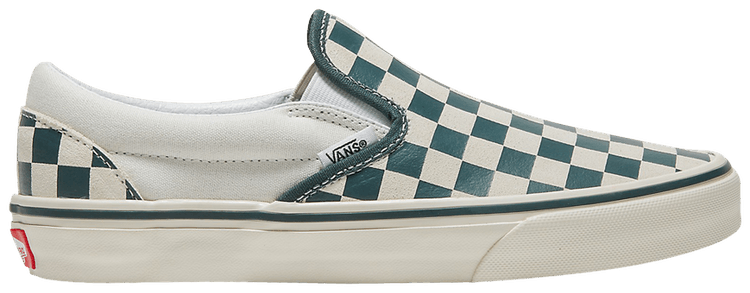 Buy Classic Slip-On 'Checkerboard - Green True White