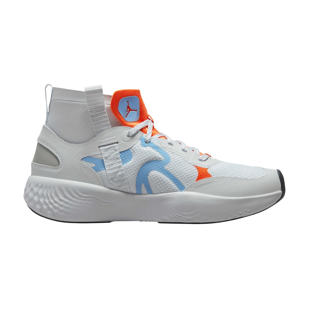 Jordan Delta 3 Mid 'Pure Platinum Chambray Total Orange' | White | Men's Size 9