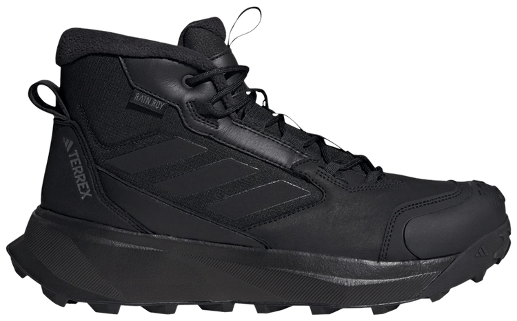 Adidas Terrex Winter Leather Mid RainRDY ColdRDY Black Grey
