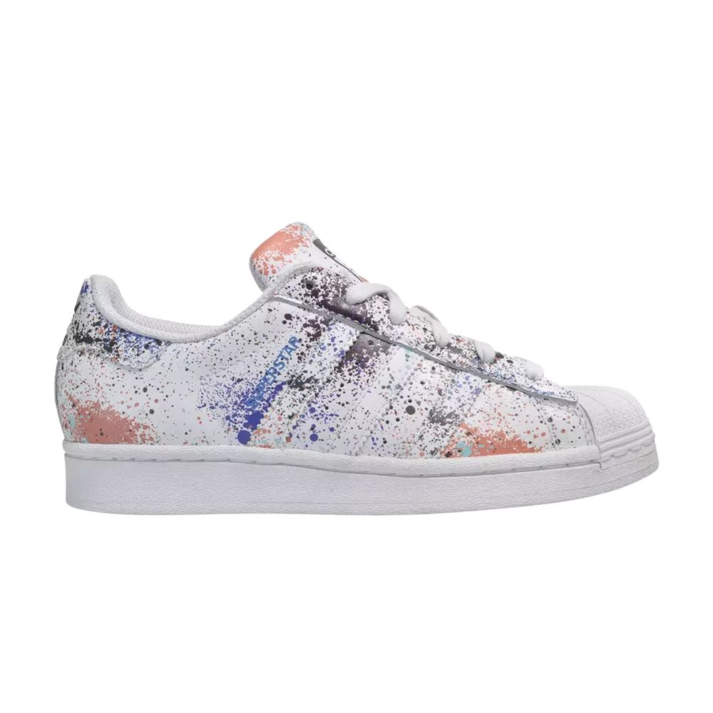 adidas Superstar J 'Sprayed' | White | Kid's Size 4.5 - ID9807