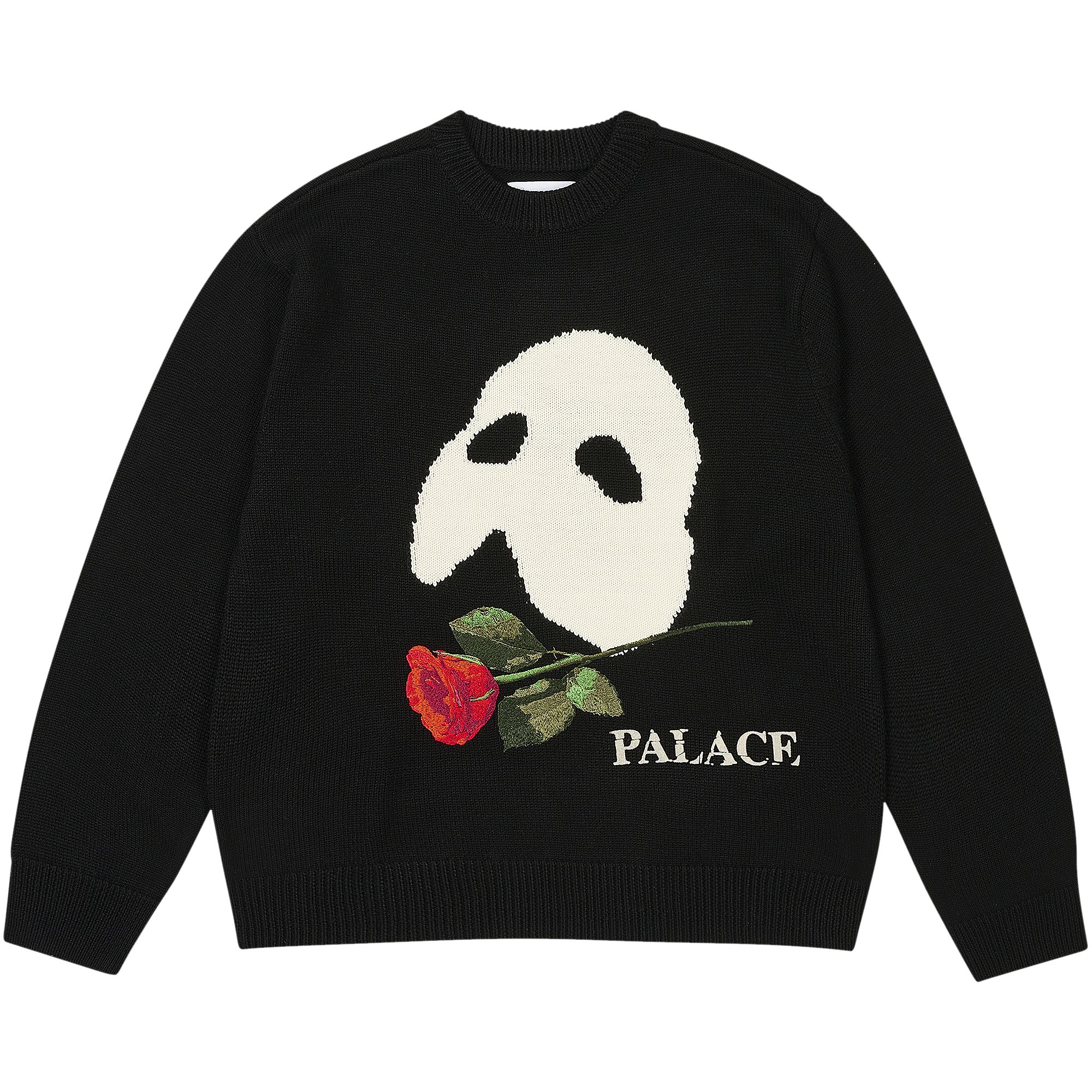 Pre-owned Palace Phantom Of The Opera Knit 'black' | Men's Size Xl