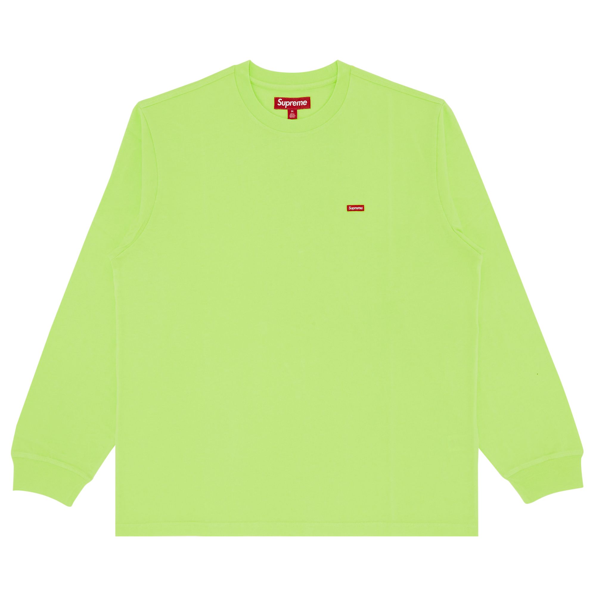 Supreme Small Box Long-Sleeve Tee 'Bright Green' | Men's Size L