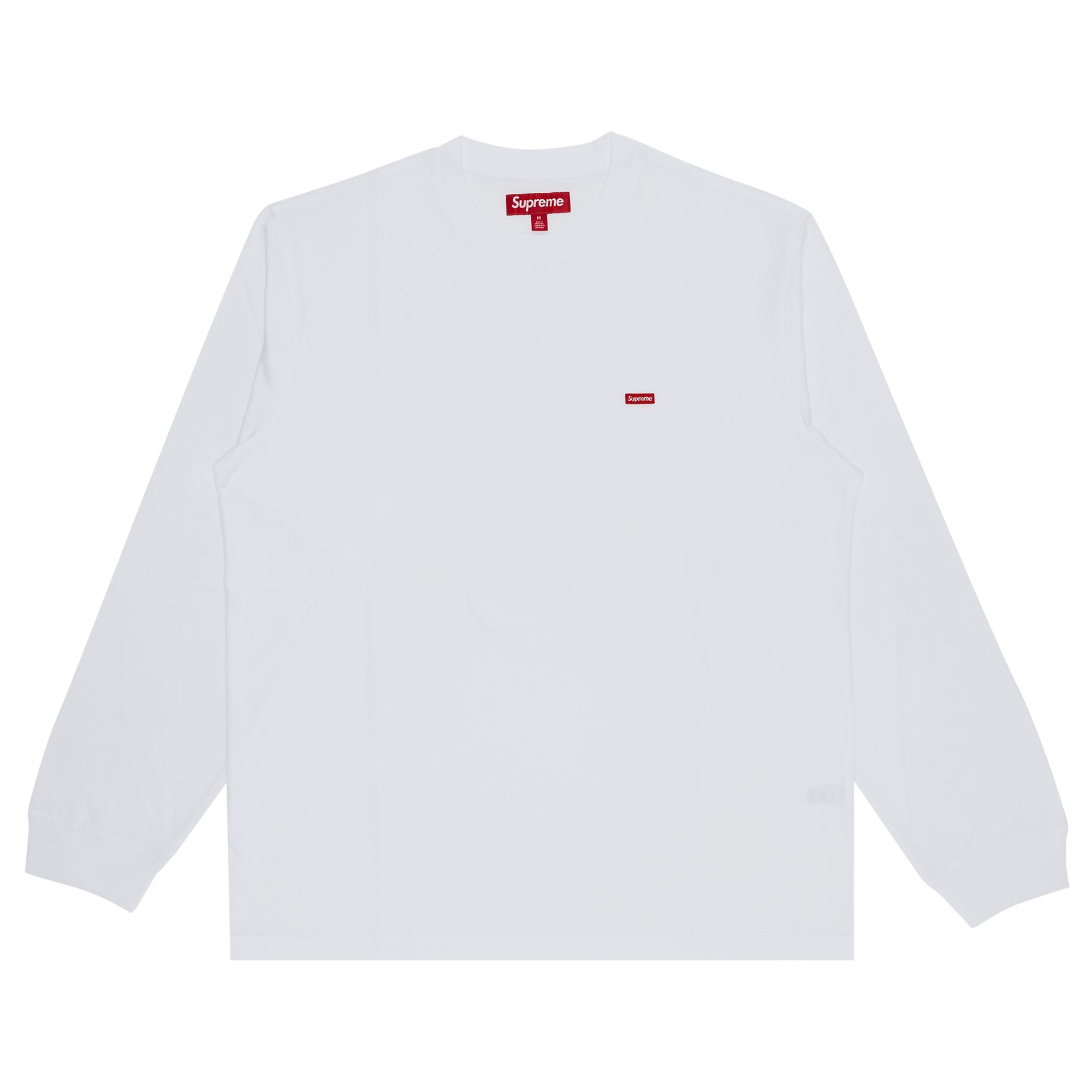 Supreme Small Box Long-Sleeve Tee 'White' | Men's Size S
