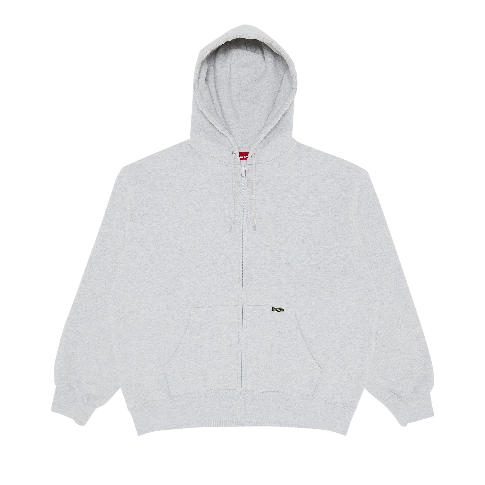 Supreme Work Zip Up Hooded Sweatshirt 'Ash Grey' | Men's Size M