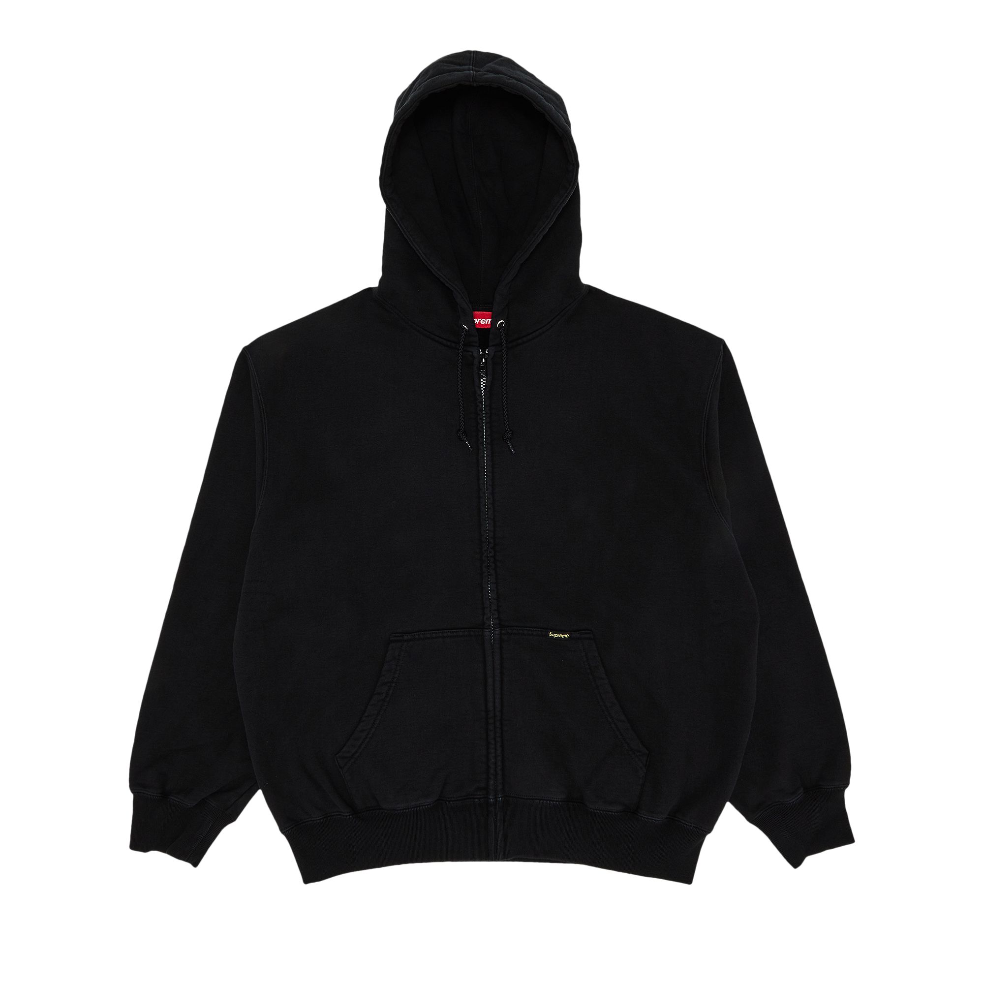 Supreme Work Zip Up Hooded Sweatshirt 'Black' | Men's Size XL