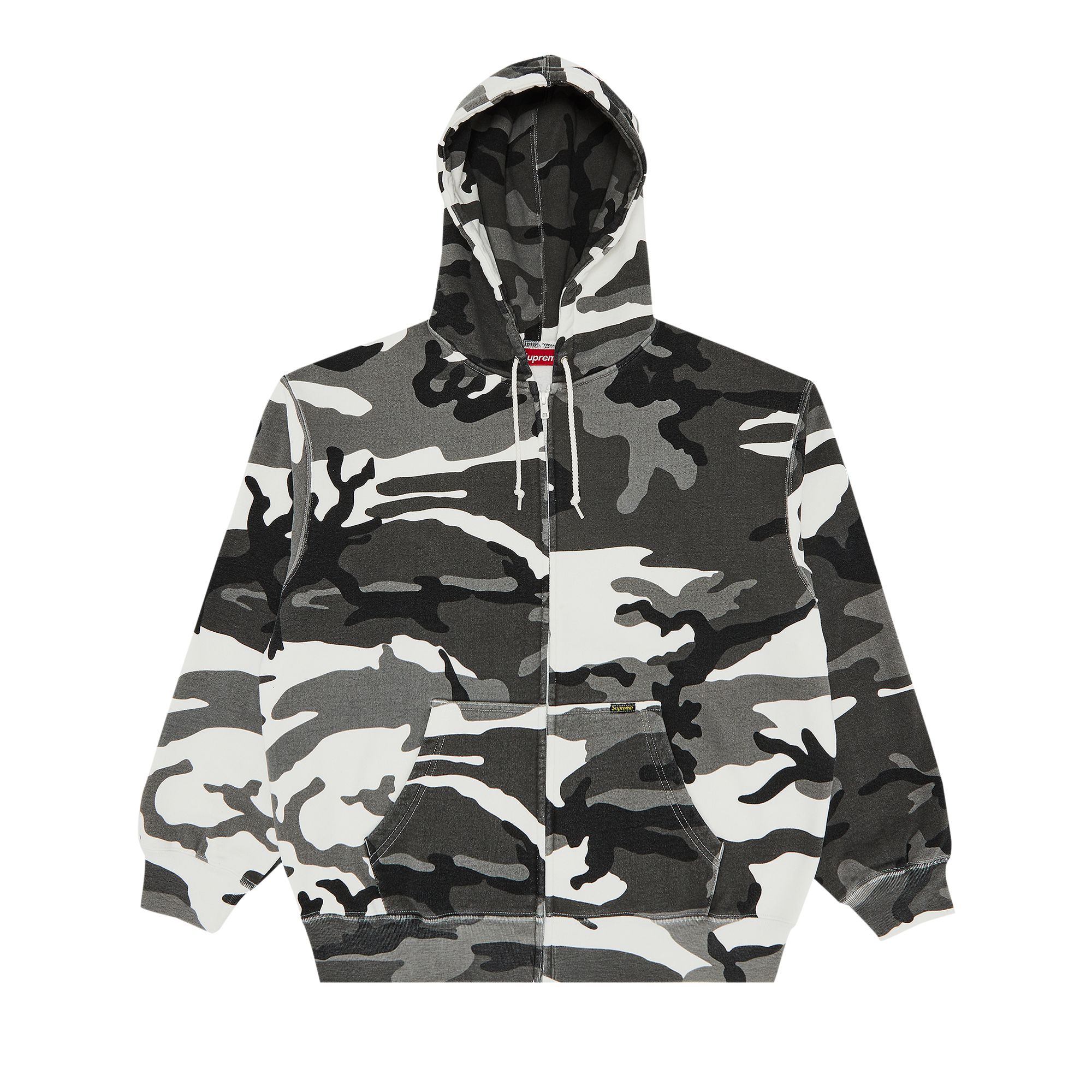 Supreme Work Zip Up Hooded Sweatshirt 'Snow Camo' | Multi-Color | Men's Size L