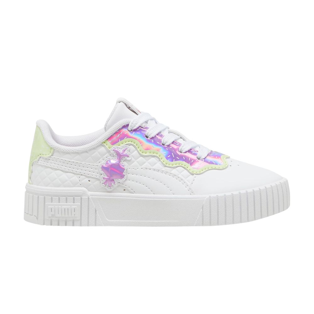 Pre-owned Puma Trolls X Carina 2.0 Little Kid 'queen Poppy' | White | Kid's Size 2.5