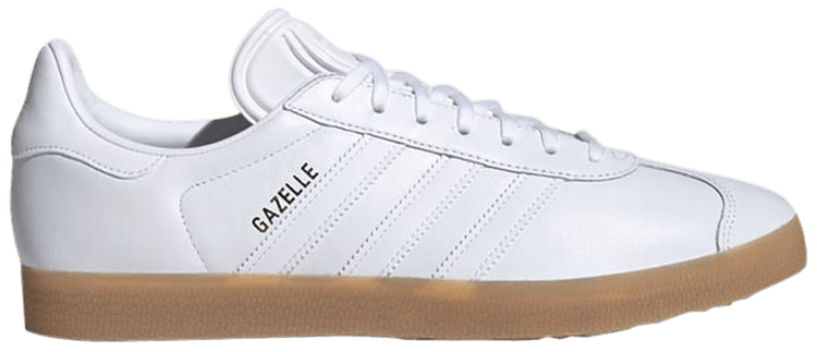 Adidas Gazelle White Leather Gum