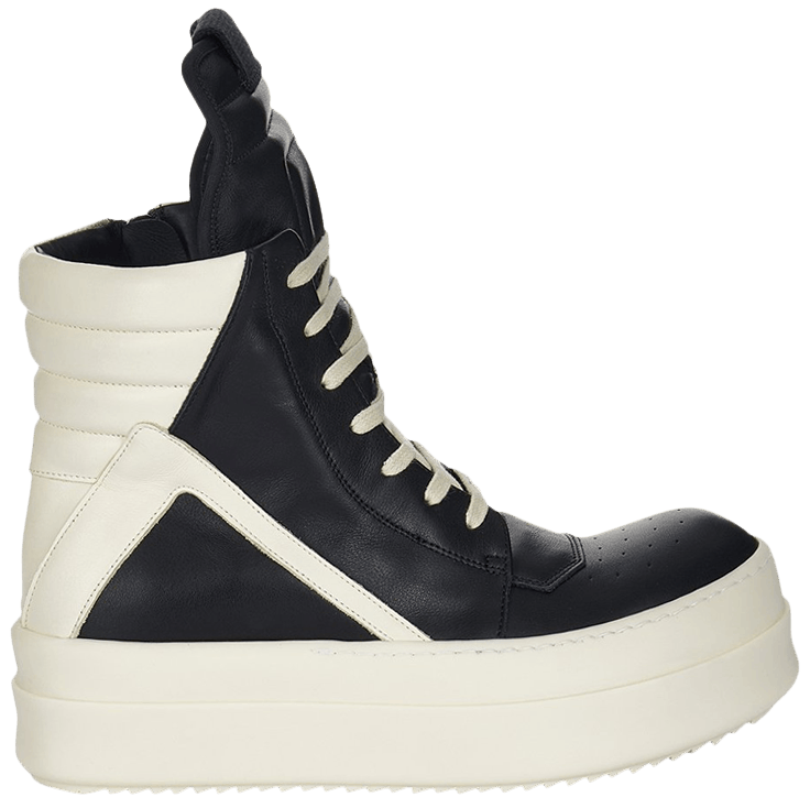 Rick Owens Porterville Mega Bumper Geobasket High Black Milk