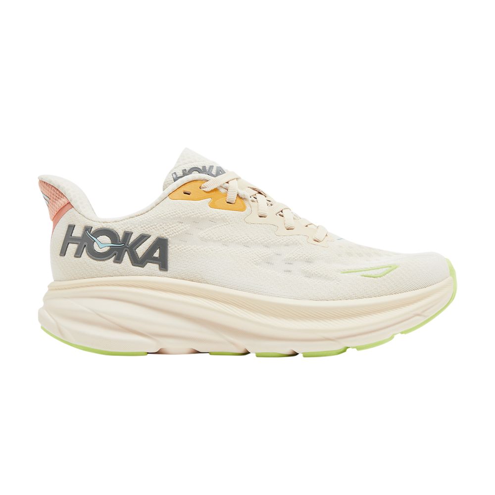 HOKA Wmns Clifton 9 Wide 'Vanilla Astral' | Cream | Women's Size 10.5