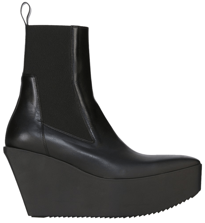 Buy Rick Owens Wmns Porterville Beatle Silver Platform Boot