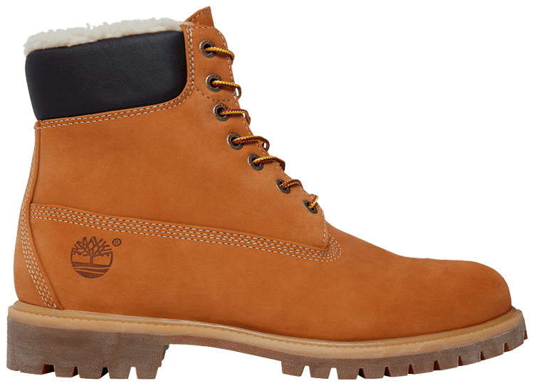 Timberland 6 Inch Fur Lined Wheat