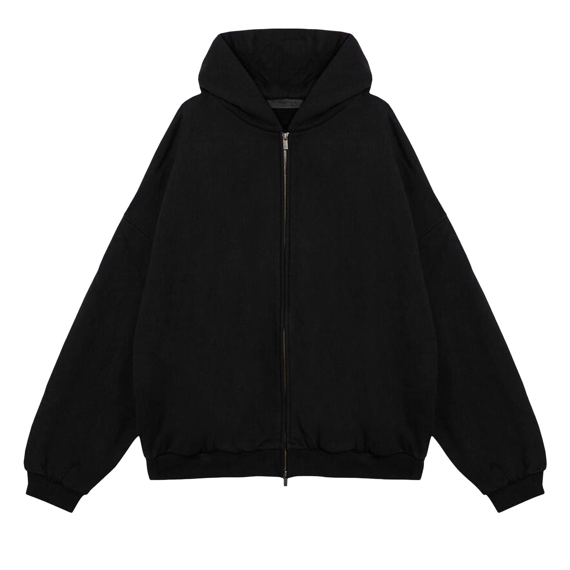 Pre-owned Essentials Fear Of God  Heavy Fleece Full Zip Hoodie 'black' | Men's Size Xs