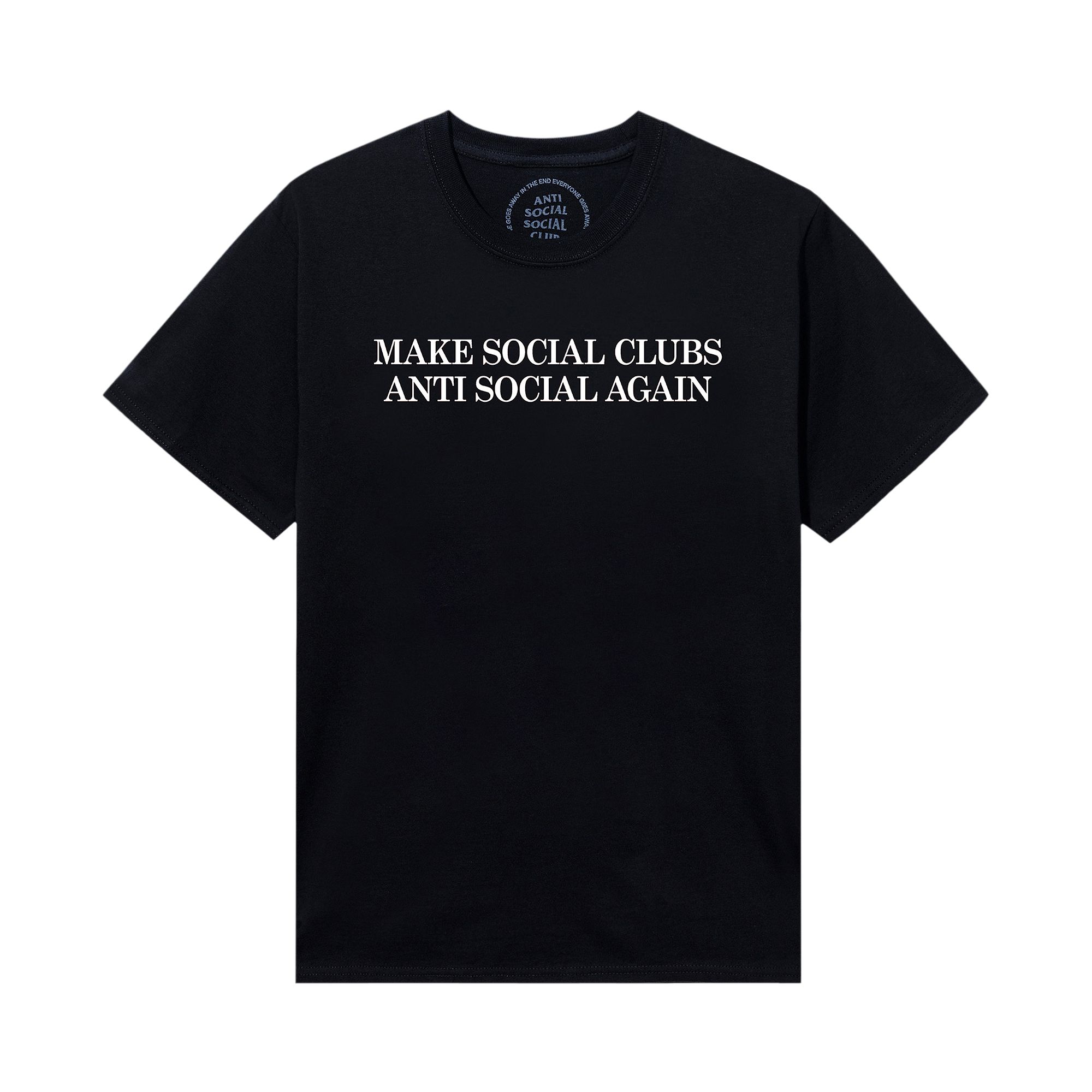 Anti Social Social Club Double Hate Tee 'Black' | Men's Size M