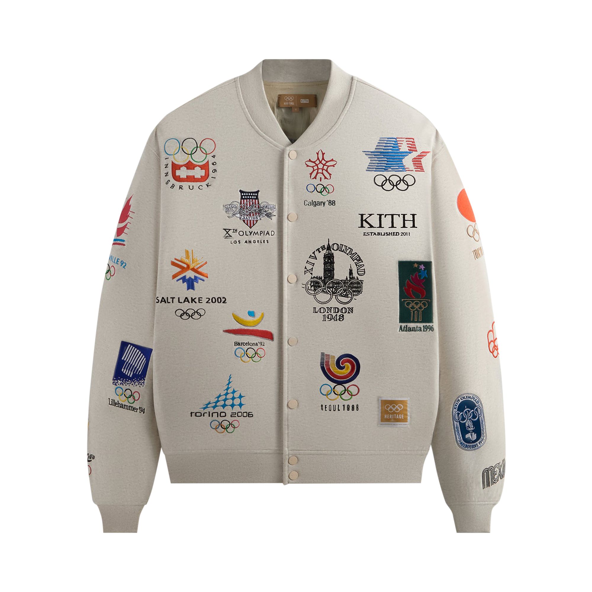 Kith for Olympics Heritage Marvin Bomber Jacket 'Sandy Heather' | Multi-Color | Men's Size L
