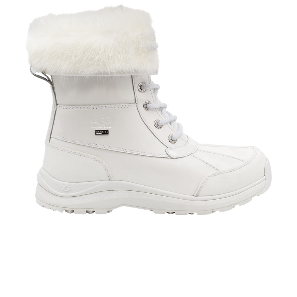Pre-owned Ugg Wmns Adirondack Iii Boot 'patent White'