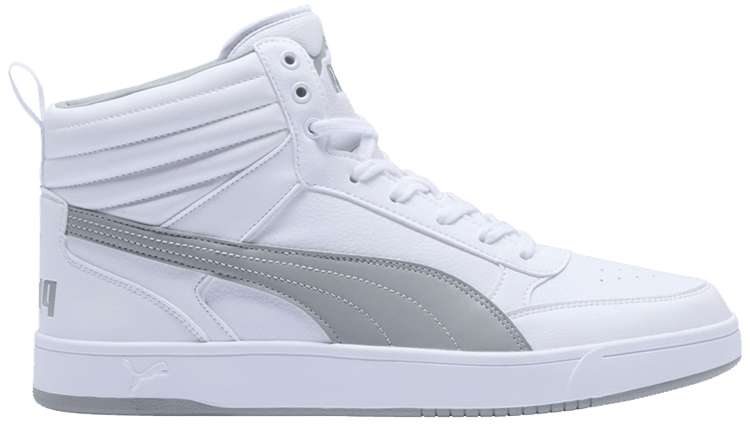 Puma Dribble Mid White Smokey Grey