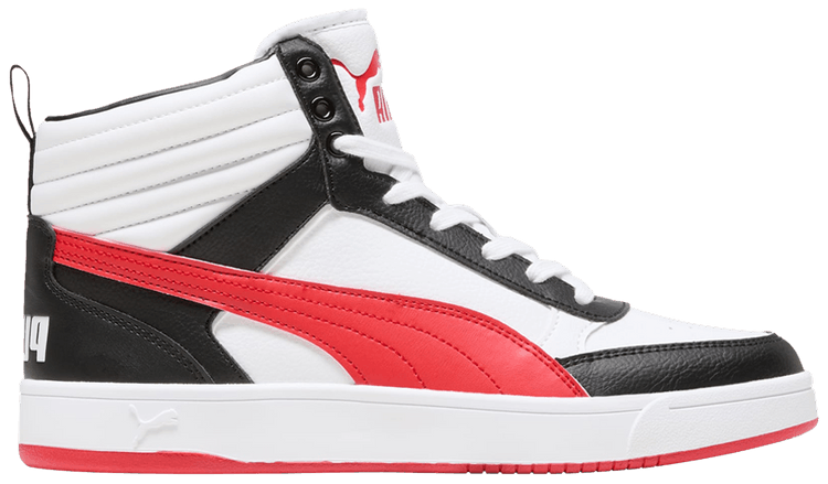 Puma Dribble Mid Black For All Time Red