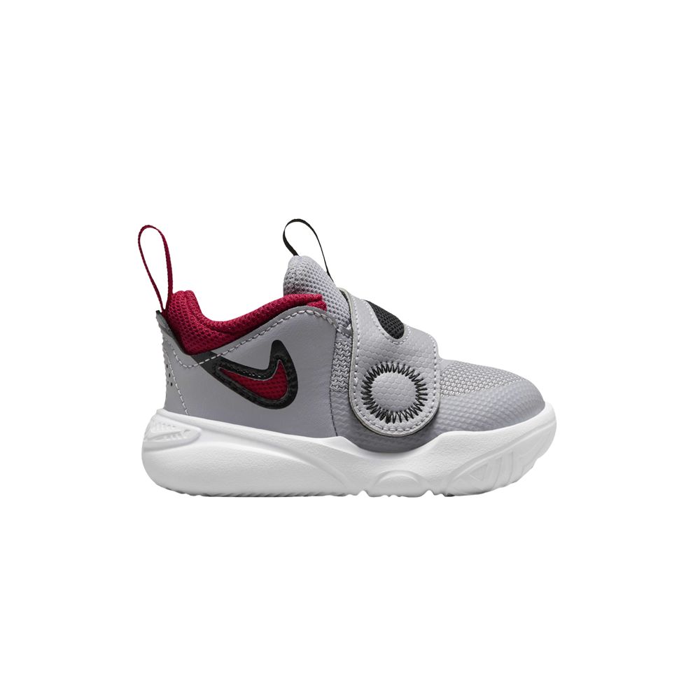 Nike Team Hustle D11 TD 'Cement Grey Gym Red' | Infant Size 2
