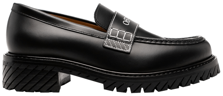 Off White Wmns Combat Loafer Black