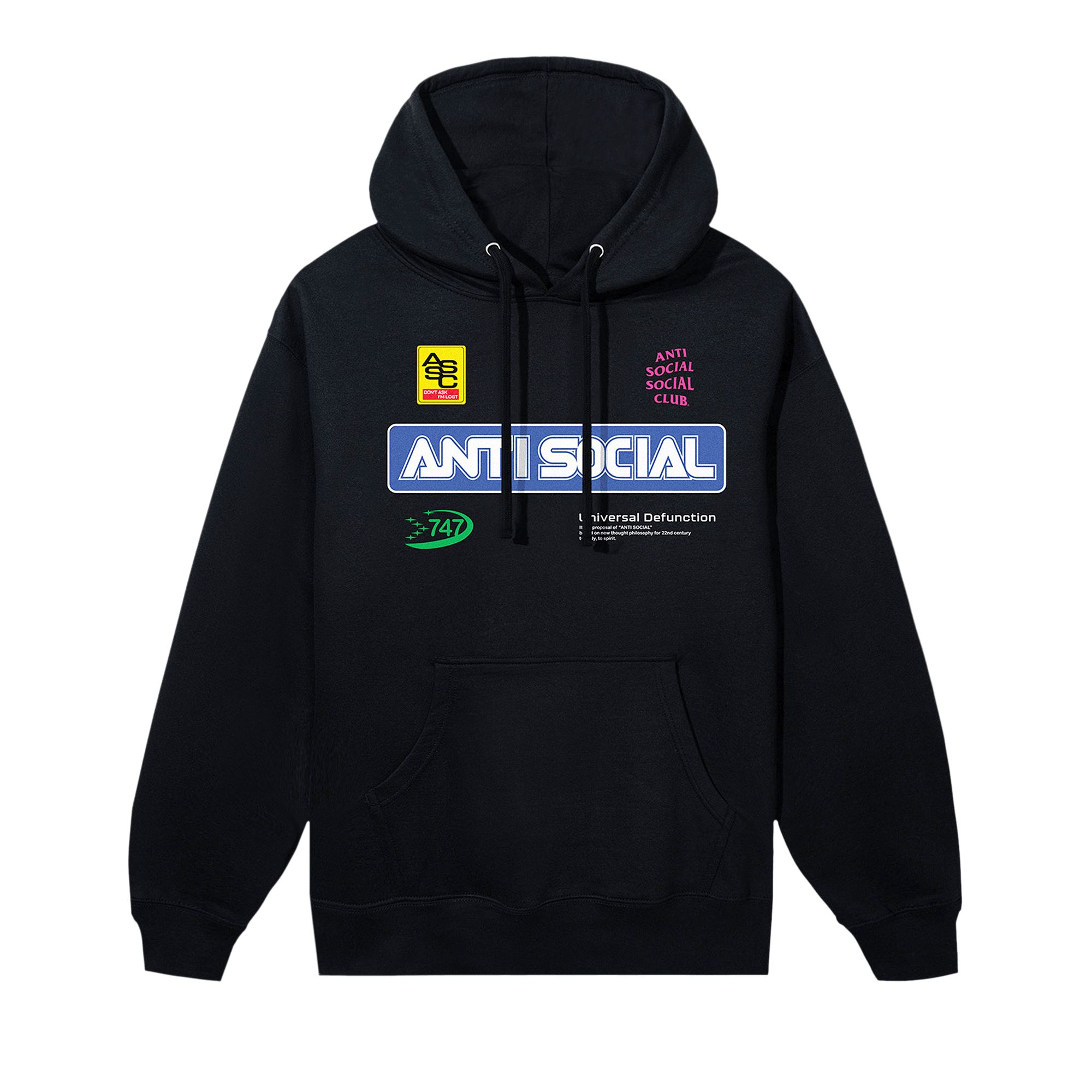 Pre-owned Anti Social Social Club Sponsored Hoodie 'black' | Men's Size S
