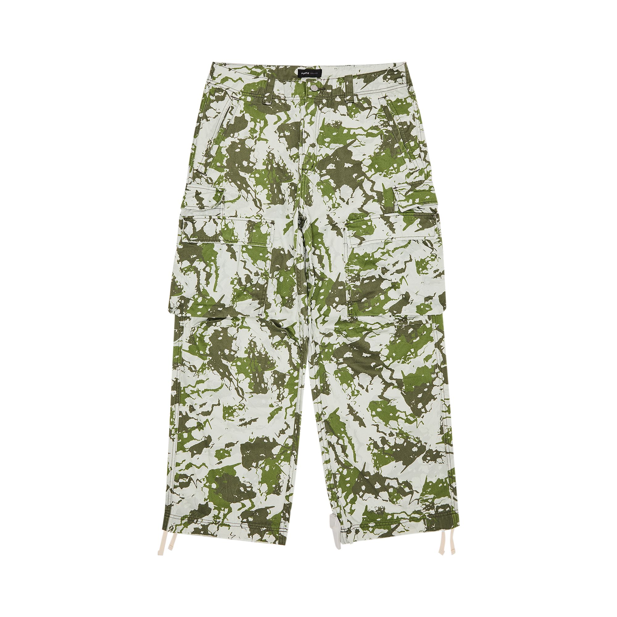 Click to view more detailed imagery on our partner's website Pre-owned Purple Brand Double Pocket Cargo 'all Over Print' | Blue | Men's Size S