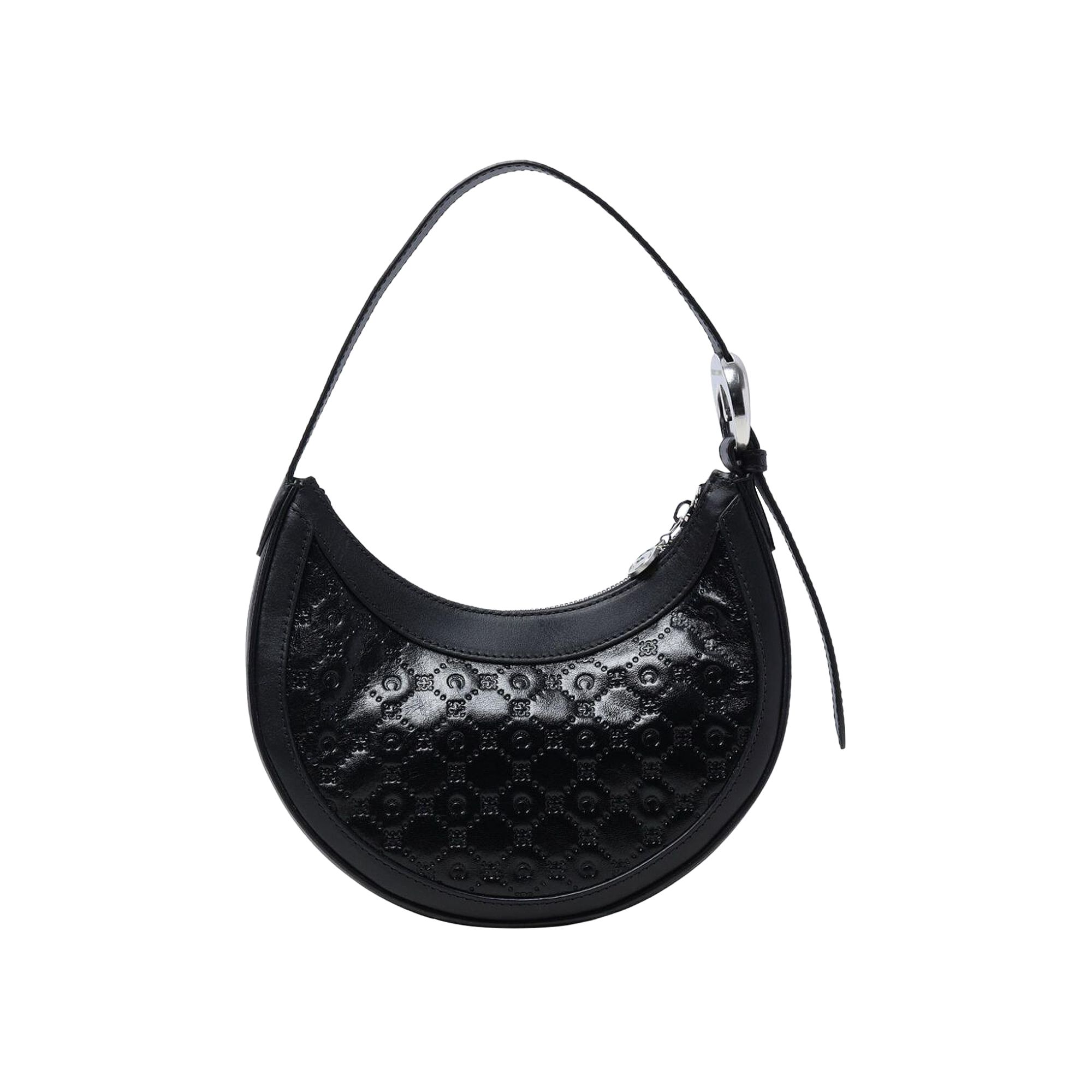 Marine Serre Embossed Leather Eclips Mini Bag 'Black' | Women's Size Onesize