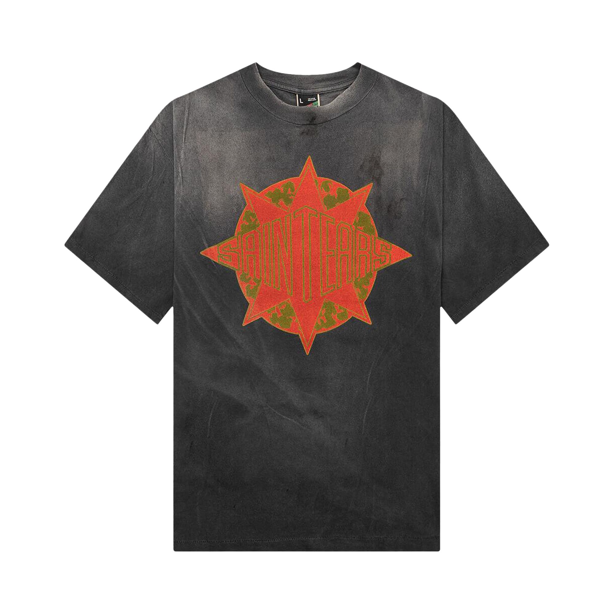 Pre-owned Saint Mxxxxxx X Denim Tears Saint Tears Tee 'black'