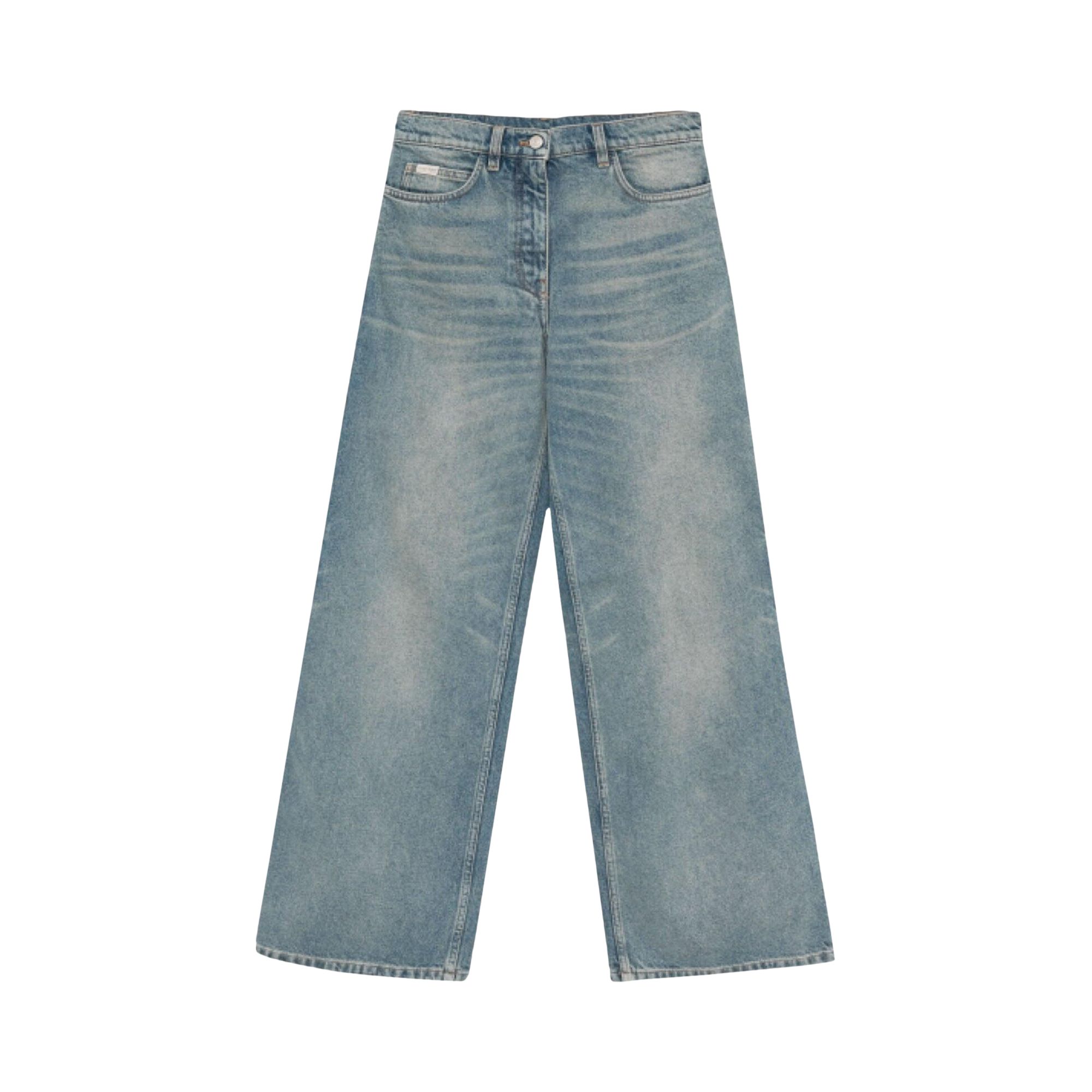 Courrèges Hammer Denim Baggy Pants 'Vintage Medium Blue' | Women's Size 27