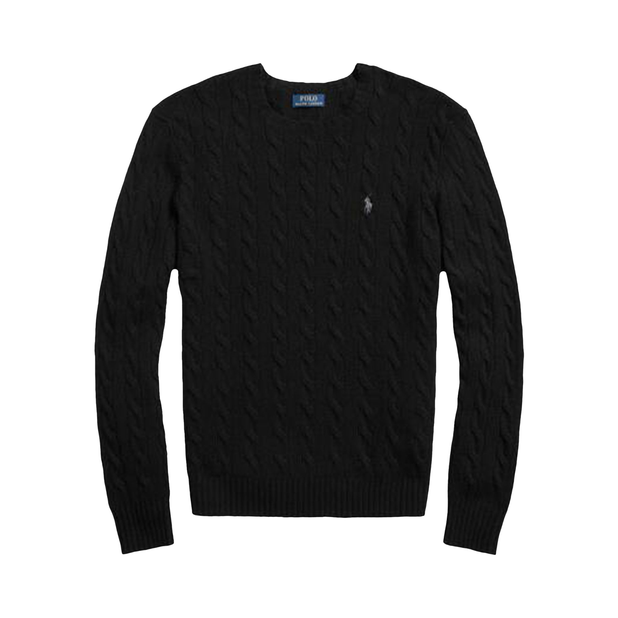 Pre-owned Polo Ralph Lauren Long-sleeve Pullover 'black' | Men's Size M