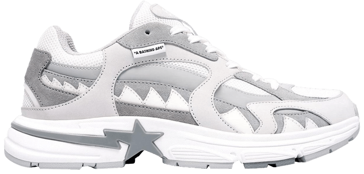 BAPE Wmns Shark Sta White