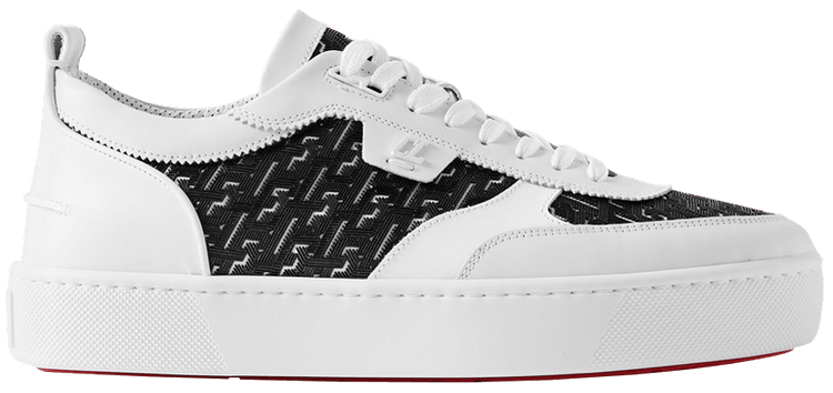 Christian Louboutin Happyrui Flat White Black